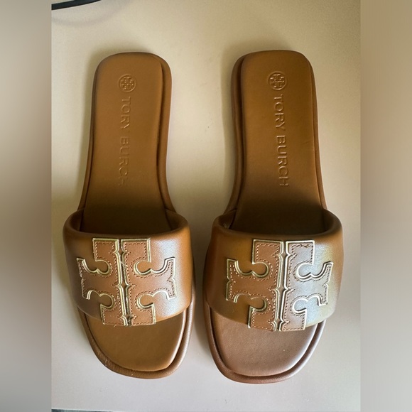 New Tory Burch Double T Slide Size 8.5 - Picture 4 of 7